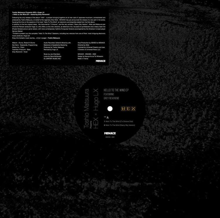 Toshio Matsuura Presents HEX x Hugo LX Featuring Grey Reverend – Hello To The Wind EP.jpg