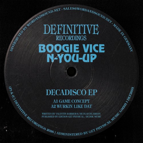 Boogie Vice & N-You-Up – Decadisco EP